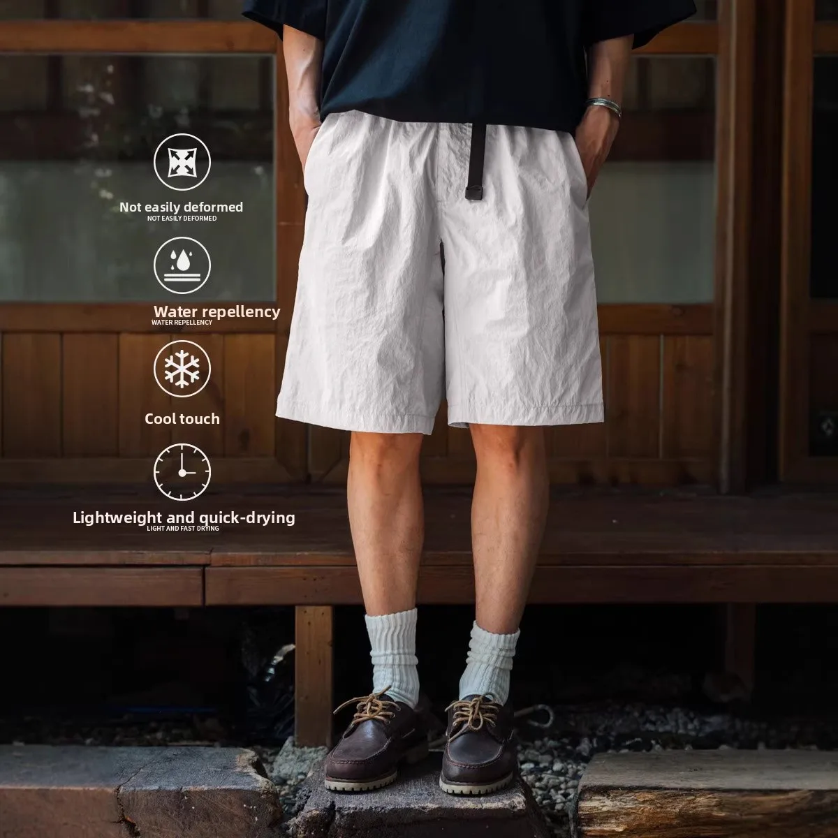 

Мужские легкие быстросохнущие повседневные шорты в клетку для активного отдыха, пляжные брюки свободного кроя, летние, с эластичным поясом, из махровой ткани