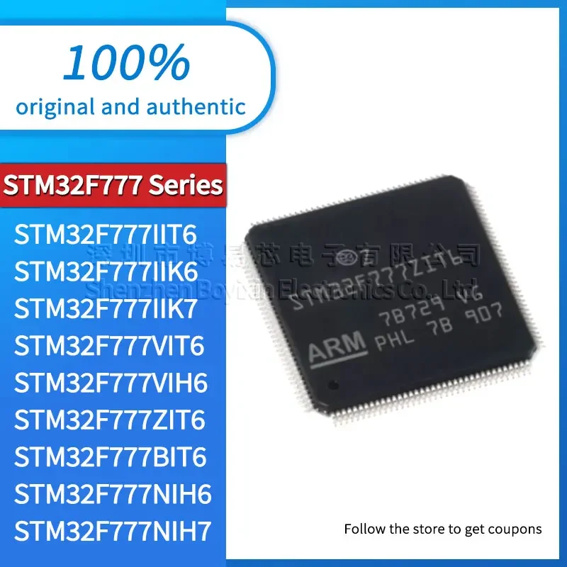

STM32F777VIT6 STM32F777VIH6 STM32F777ZIT6 STM32F777IIT6 STM32F777IIK6 STM32F777IIK7 STM32F777BIT6 STM32F777NIH6 STM32F777NIH7