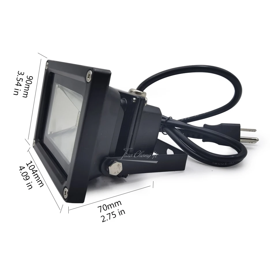 10W UV Black Light High Power 395nm 365nm Ultra Violet LED Flood Light DJ Disco Party Stage Lamp for Blacklight Party Neon Glow