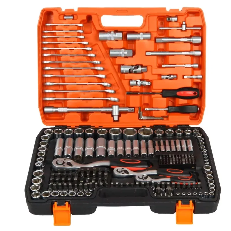 High quality complete 216PCS all-round durable combination wrench sleeve set full car repair kit car