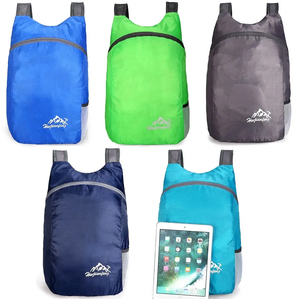 Mochila ultraligera plegable para exteriores, bolsa de viaje práctica, impermeable, 20L