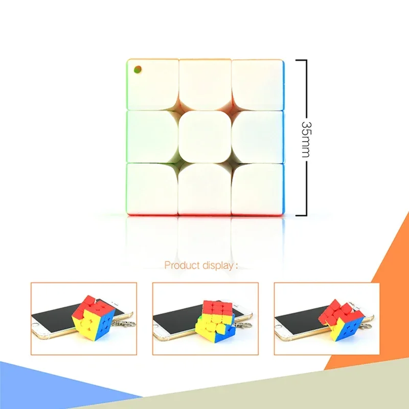 [Picube] MoYu 3x3 Portachiavi Mini 3x3x3 Cubo Magico Giocattoli Educativi Professionali Chiave Cubo Magico Puzzle Brinquedos Infantil Menina