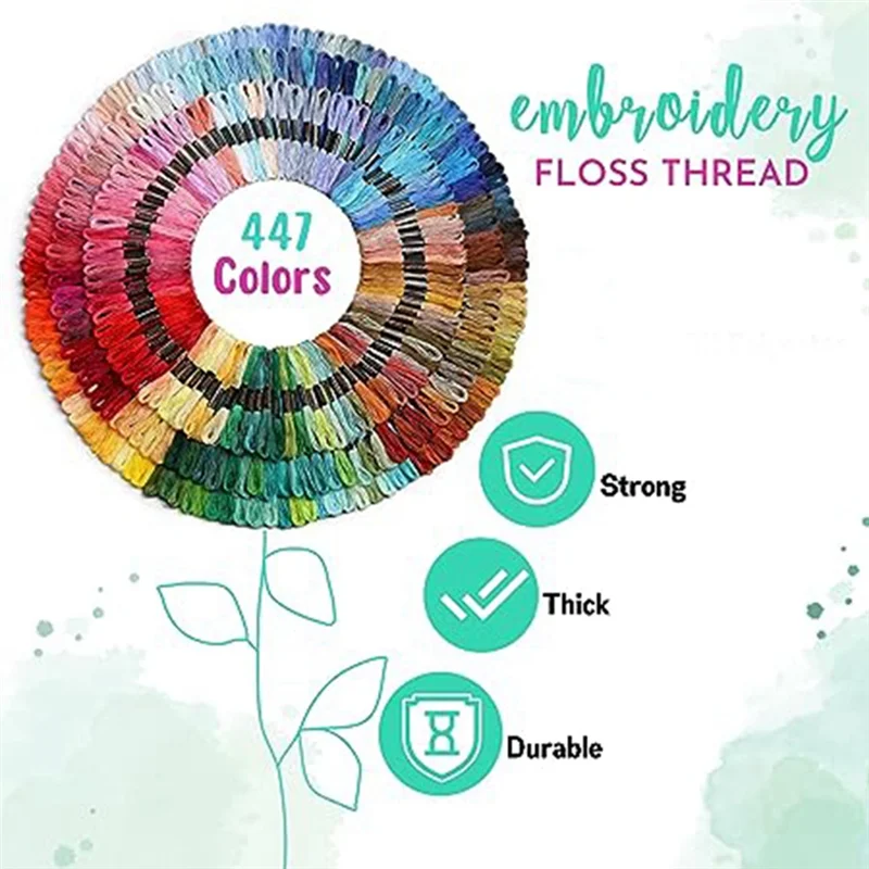 TA-447 Color Embroidery Thread, Hand Embroidery Wiring, Bracelet Rope Weaving Material, Home Decoration