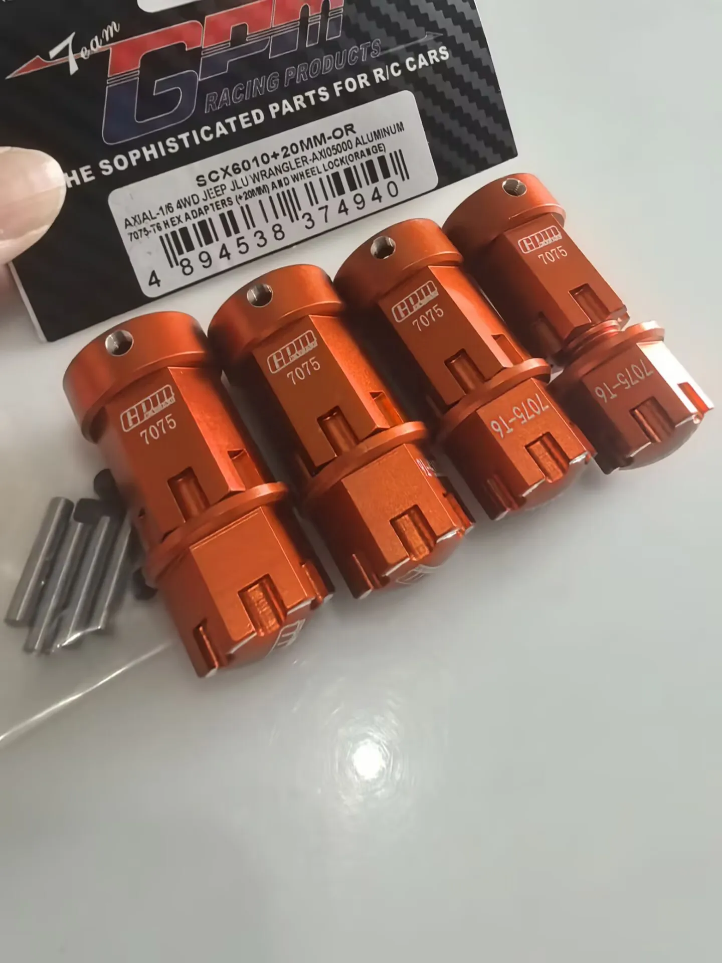 GPM سبائك الألومنيوم 7075-T6 محول موسع + 20 مللي متر لسيارة AXIAL 1/6 SCX6 JEEP RC #1