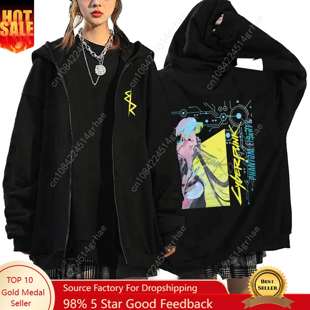 

Long Sleeve Hoodies Anime Cyberpunk Edgerunners Printed Soft Warm Hoodie Everyday Clothes Underwear Comfortable Tops Unisex
