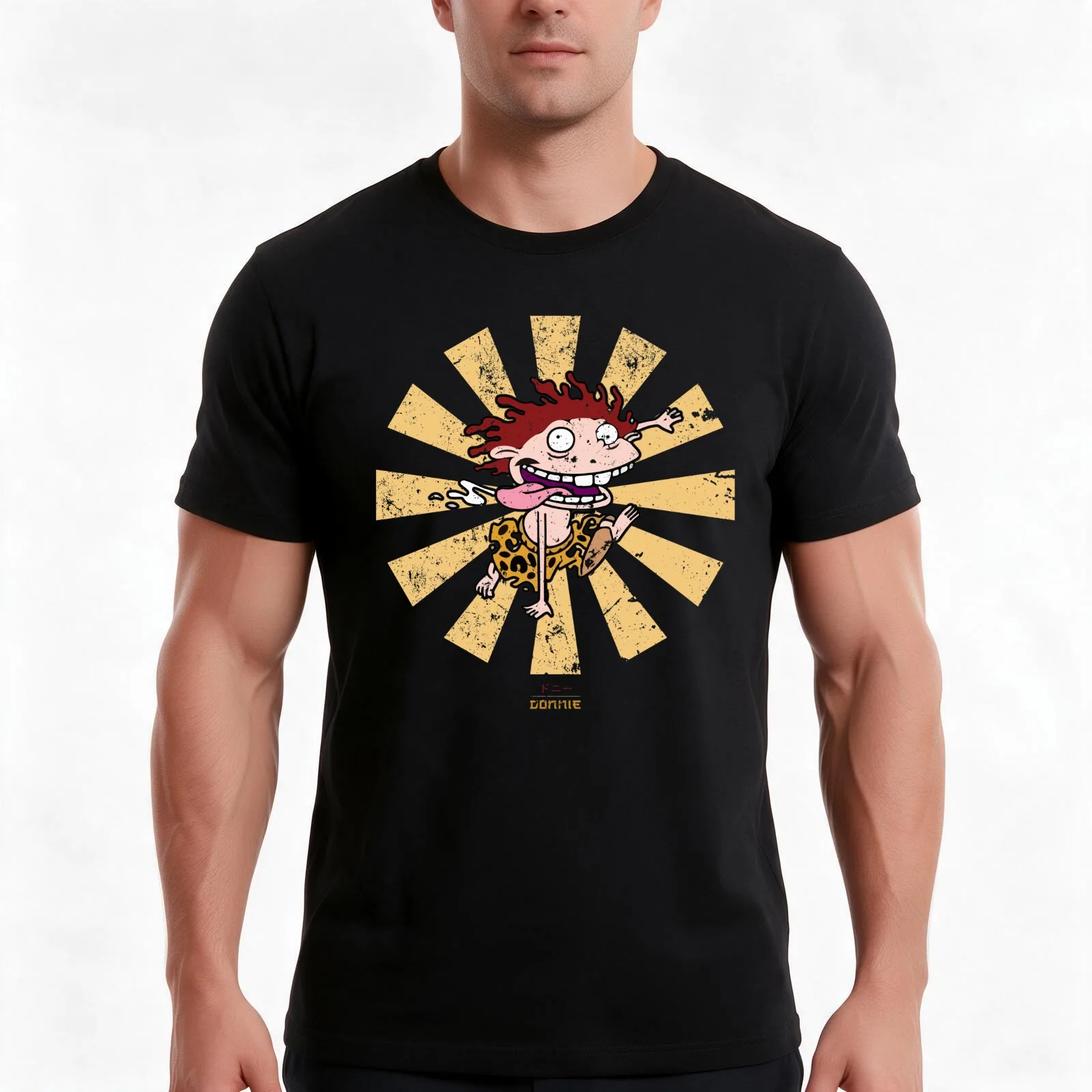 Donnie Retro Japanese Wild Thornberrys T-Shirt, Summer Casual Cotton Tee, Oversized Streetwear Tops, Vintage Graphic Print