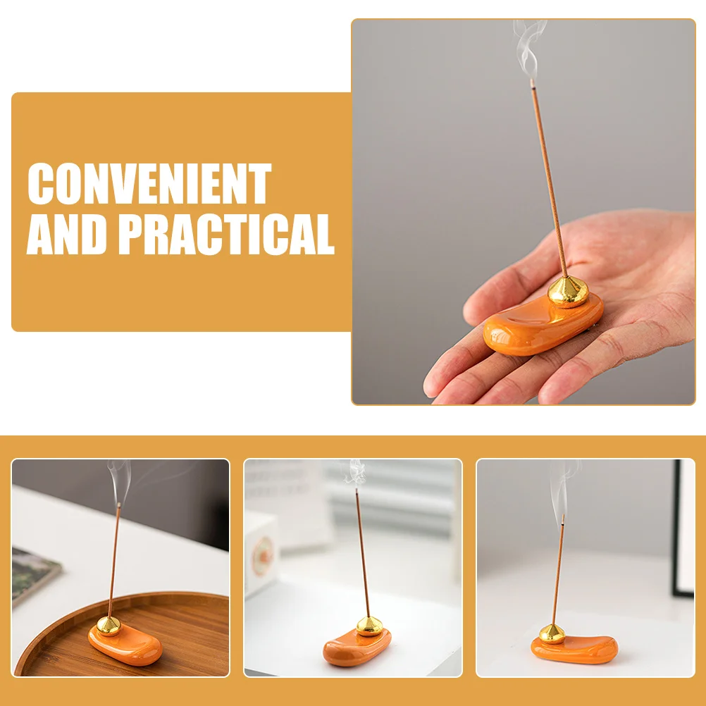 

Incense Holder Insence Stick Cone Home Decoration Homeware Fragrance Incent Orange