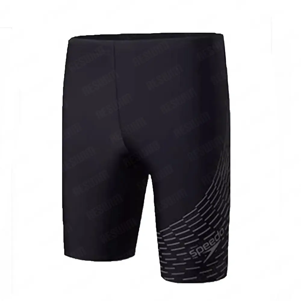 2025 verano hombres Swim Jammer resistencia entrenamiento atlético traje de baño playa bañadores gimnasio traje de baño Jammers medias pantalones cortos de Surf