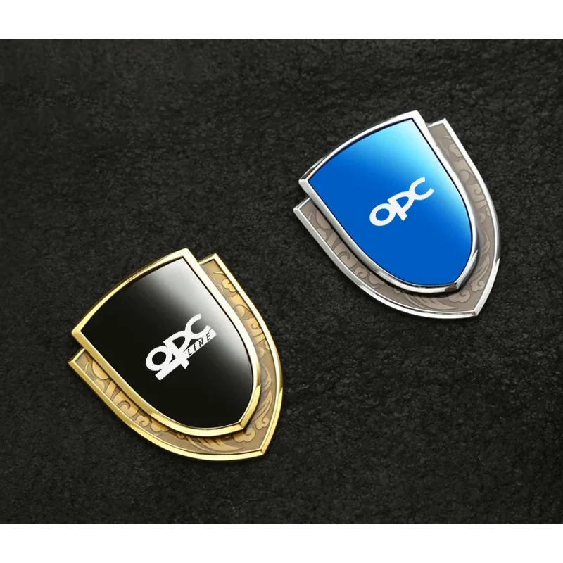 Car stickers 3D metal accsesories car accessory for opel opc opcline astra h j k g vectra b c zafira b corsa c d view 5