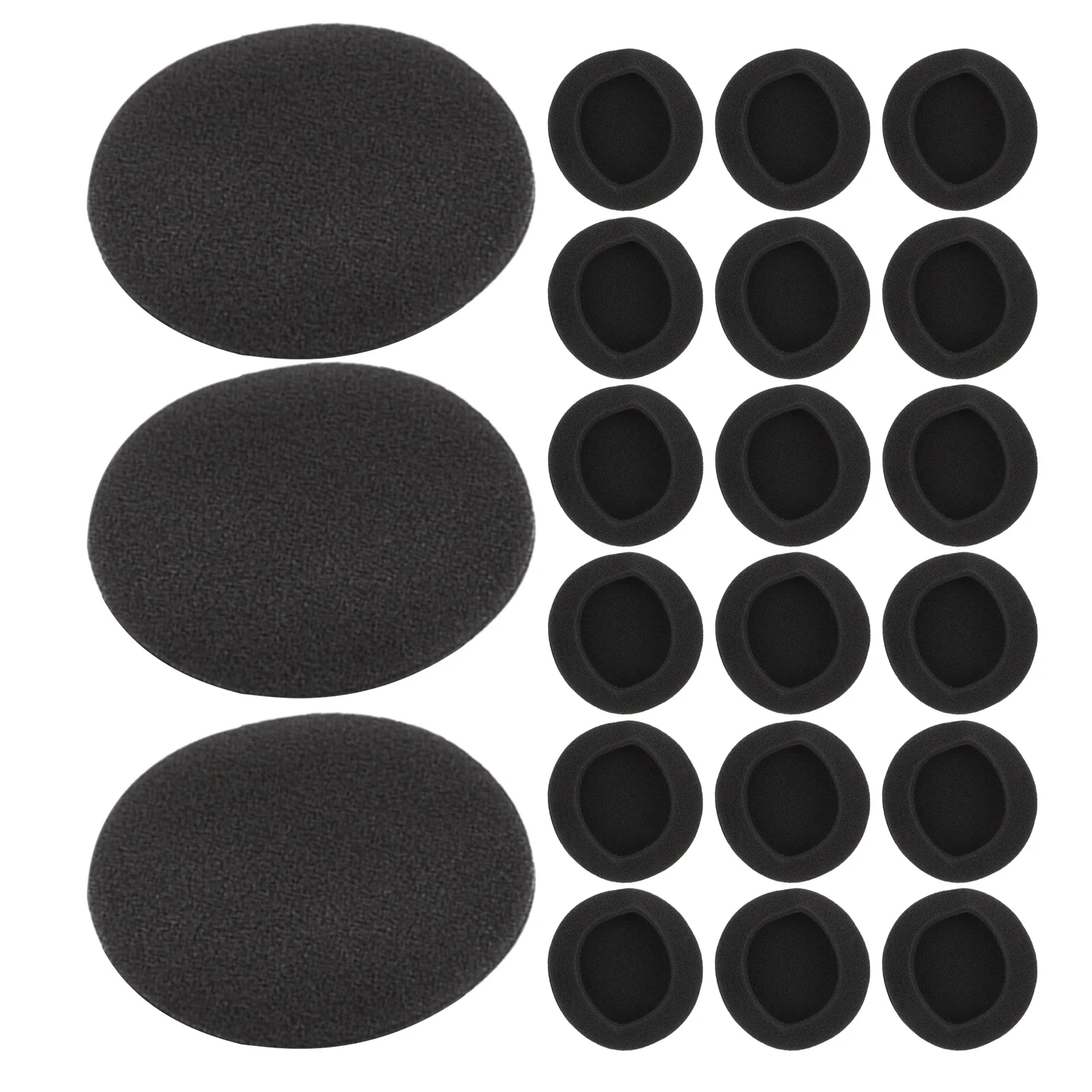 

24Pcs Headset Ear Covers Replacement Cushion 55Mm Ear Pads Sponge Soft Breathable Sweatproof for Headphones Outdoor Use