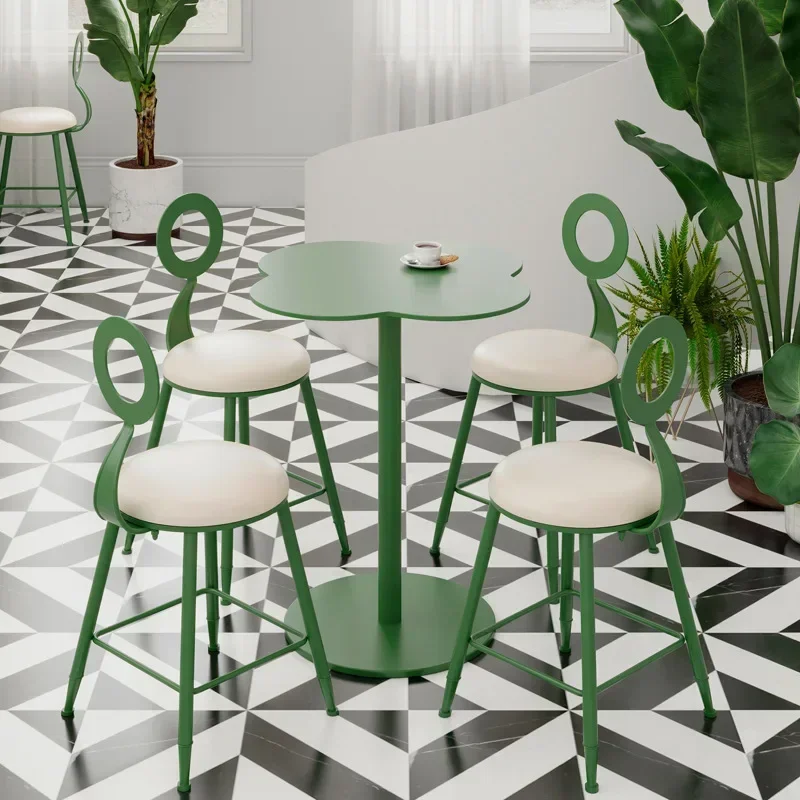 Coffee milk tea shop outdoor outdoor tables and chairs courtyard Internet celebrity balcony leisure table and chair combination