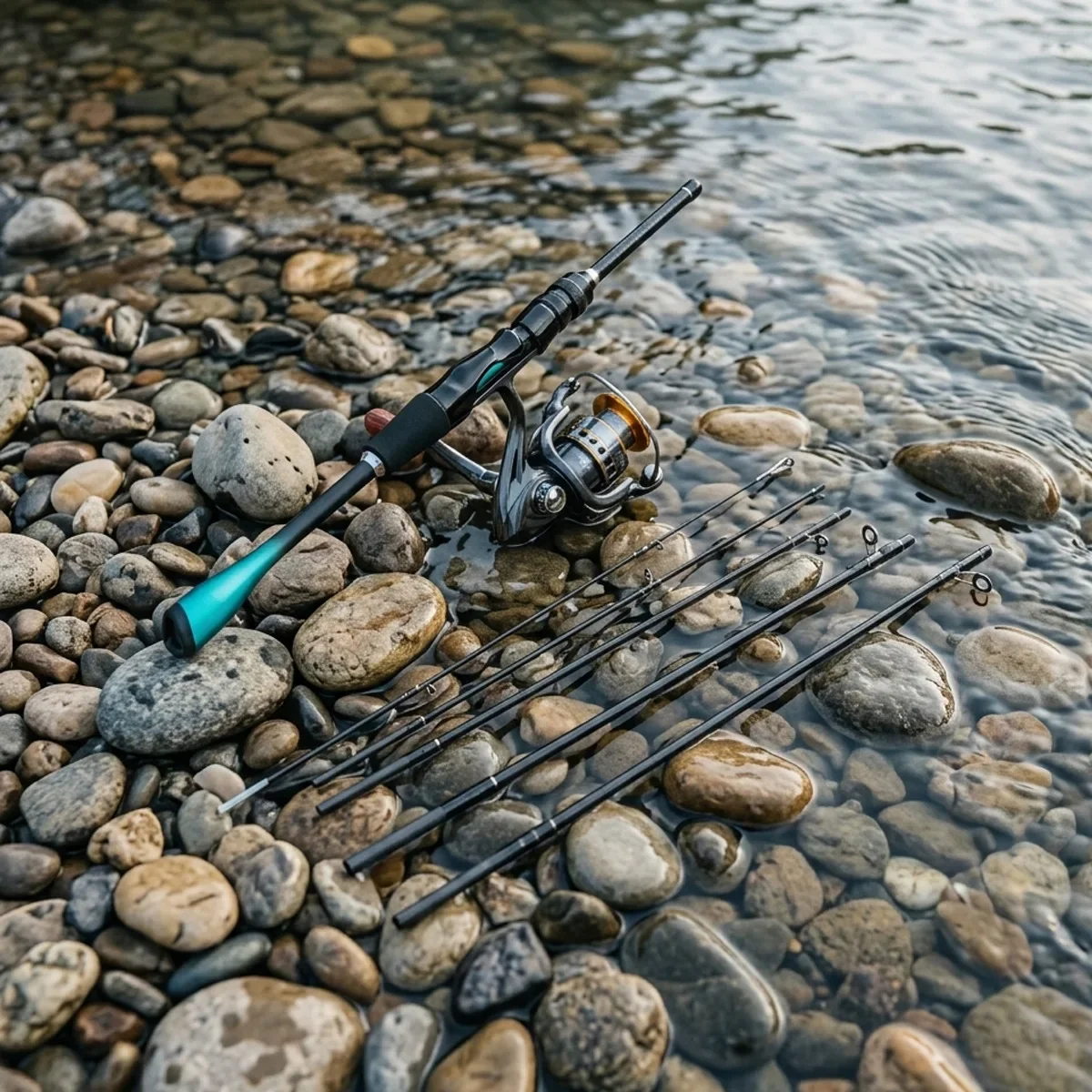 1.8M Carbon Fiber 4 Sections Cast Sea Lure Rod Full Fishing Tackle Set with Spinning Reel Minnow Soft Lures Complete Fishing Kit - view 6