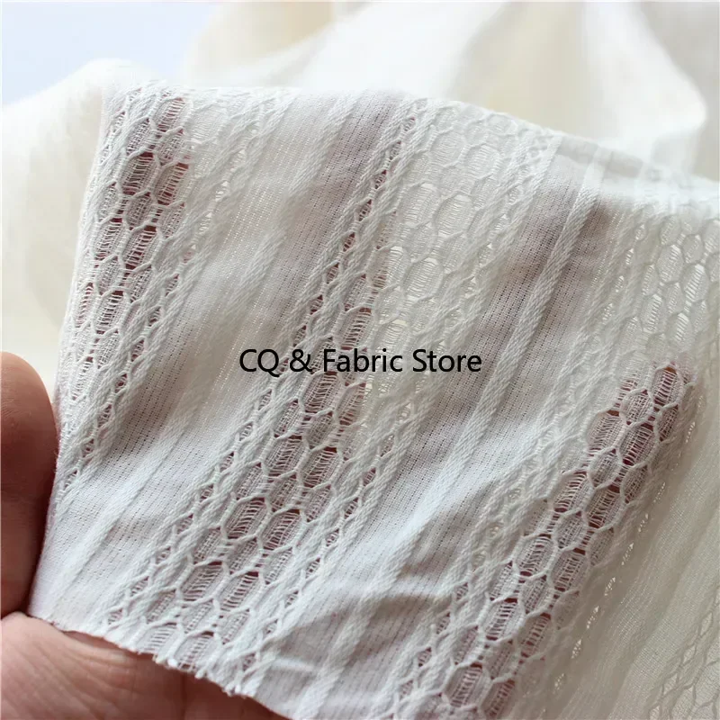 

Белая жаккардовая хлопчатобумажная ткань, повседневная женская рубашка, ткань для юбки, ткань для детской одежды, ткань ручной работы «сделай сам»