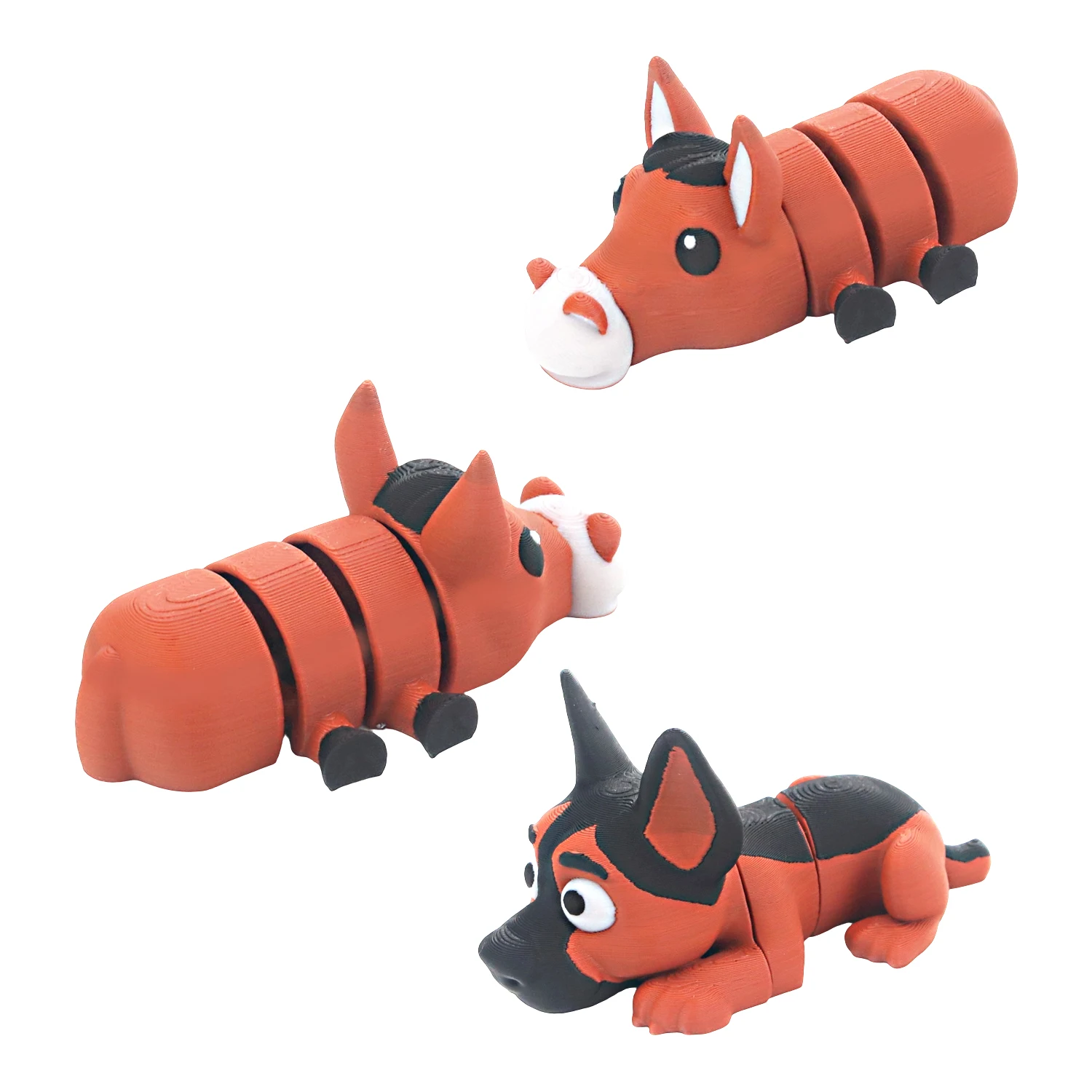 

Simulated Shepherd Dog Model, 3D Printed Donkey, Novel Multi Color Model, Home Decoration, Study Collection