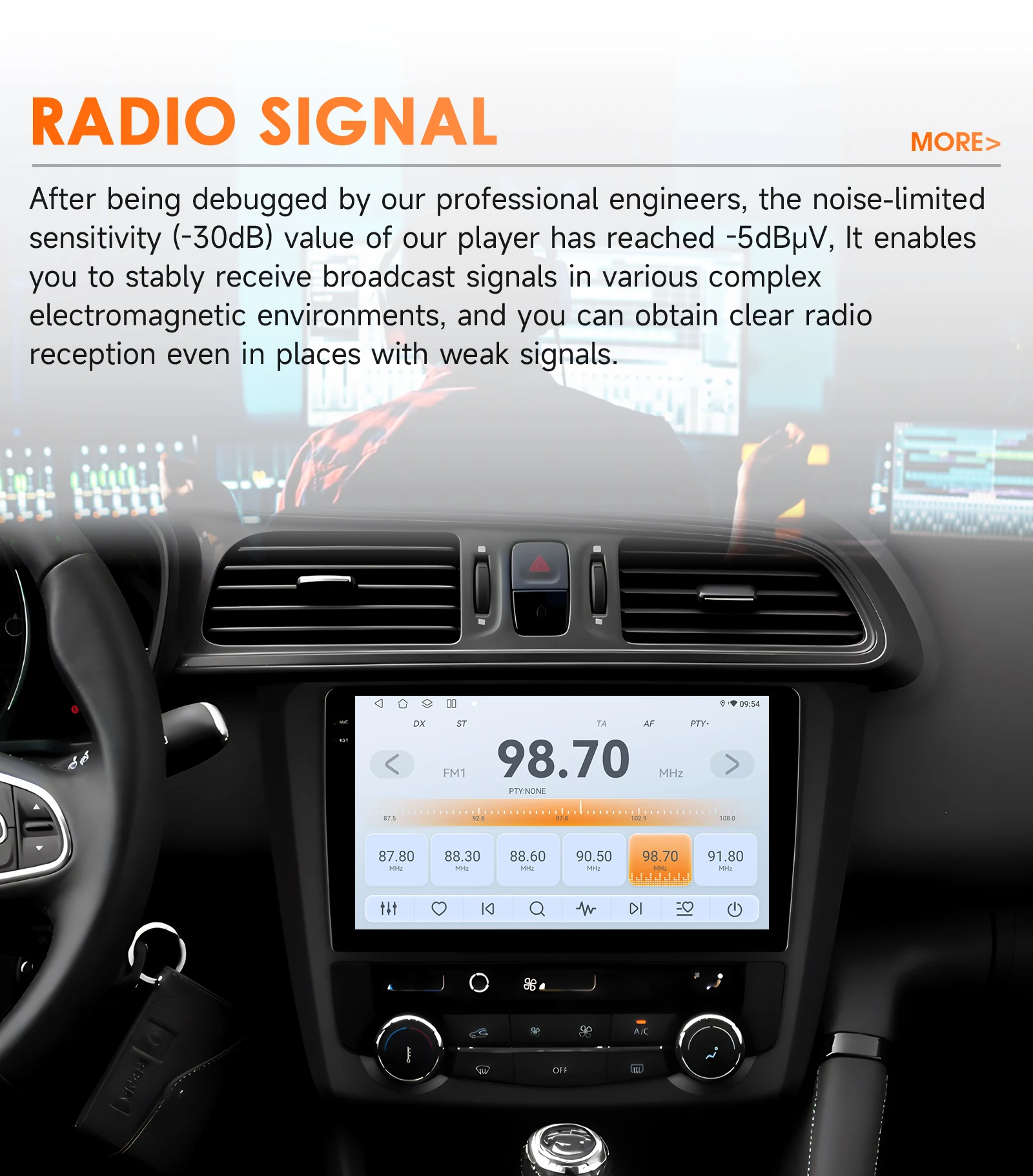 Hizpo 2 Din Android 14 Auto-Multimedia-Player für Renault Kadjar 2015–2019 GPS Carplay 4G AI Intelligenter Bildschirm Autoradio WIFI FM – Detail 7