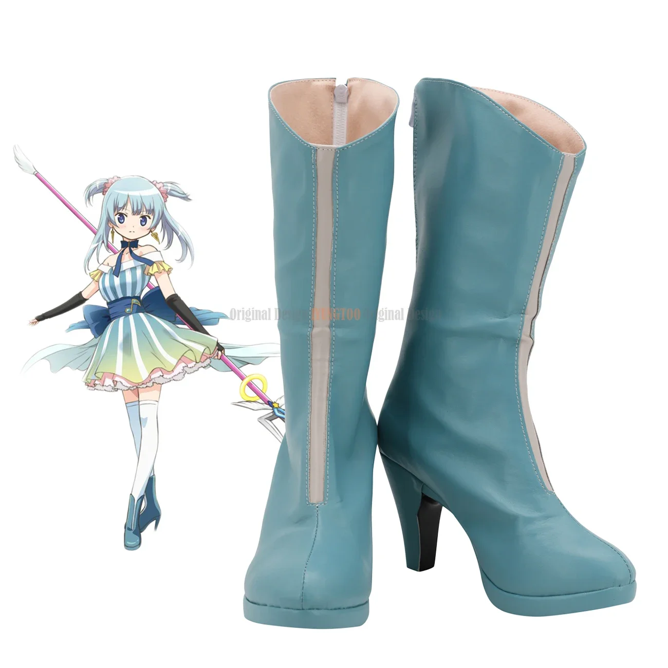 

Puella Magi Madoka Magica Rena Minami, ботинки для косплея, туфли на высоком каблуке, индивидуальный заказ для взрослых и детей