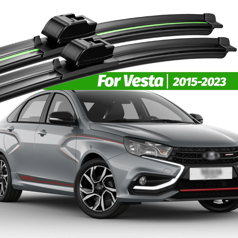 

For Lada Vesta 2015-2023 2pcs Front Windshield Wiper Blades 2016 2017 2018 2019 2020 2021 2022 Windscreen Window Accessories