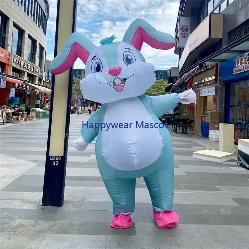 

CyNew кролик надувные костюмы костюм Пурим Пасха Хэллоуин Рождественская вечеринка талисман необычные ролевые игры костюм животного для взрослых и детей