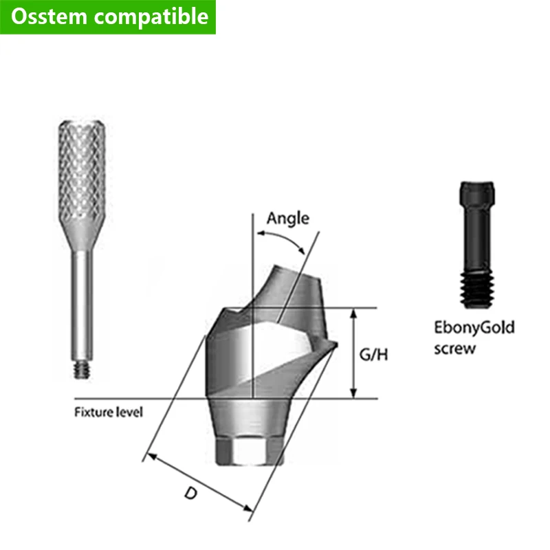 Dental Parts For Osstmm TS OEM ODM Multi-Unit Angled Abutment Dental Implant Prosthetic Components Custom Angulated Abutment