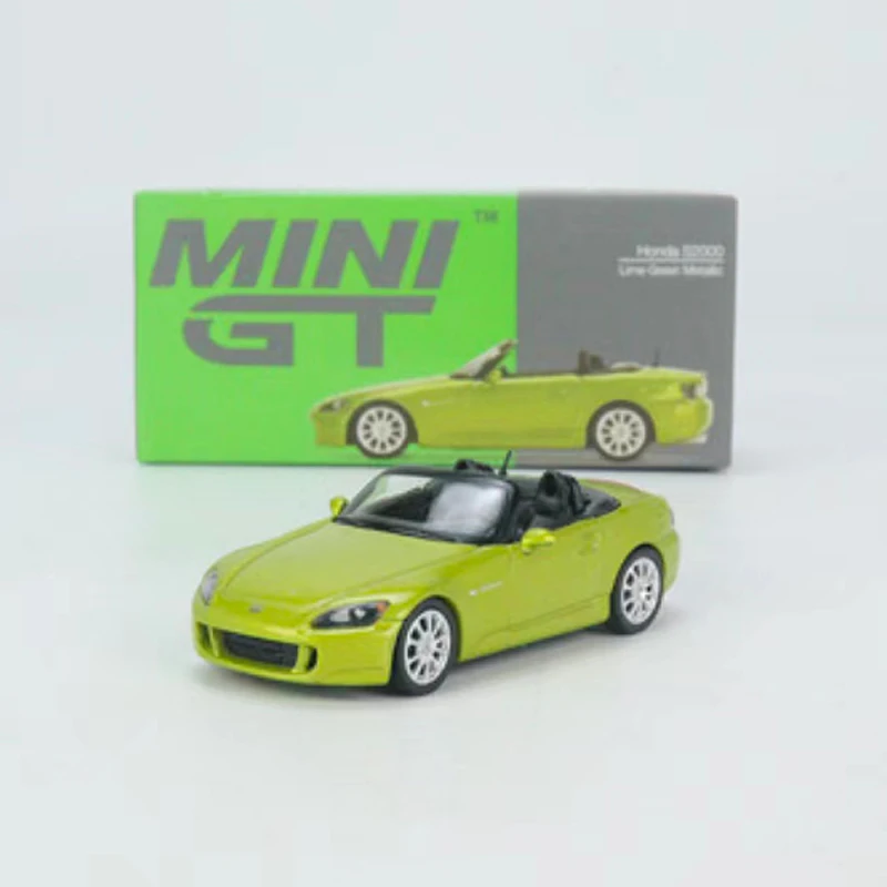 

MINI GT 1:64 S2000 (AP2) Коллекция литой модели автомобилей из сплава-зеленый металлик #396 LHD дисплей подарки