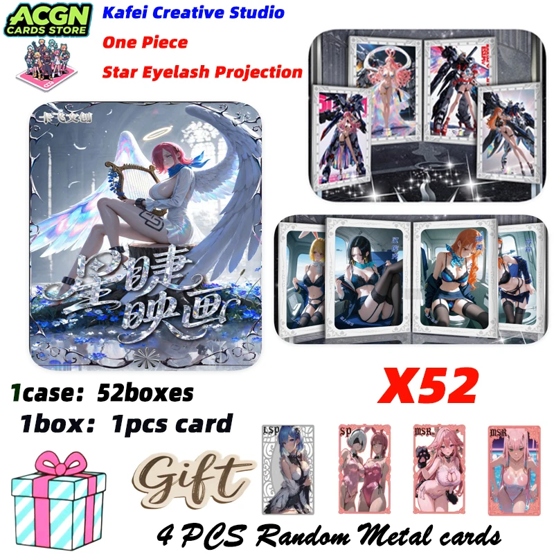 

Lastest Kafei Creative Studio One Piece Star Eyelash Projection Collection Card Cartoon Booster Box Nami TCG Popular Trading CCG