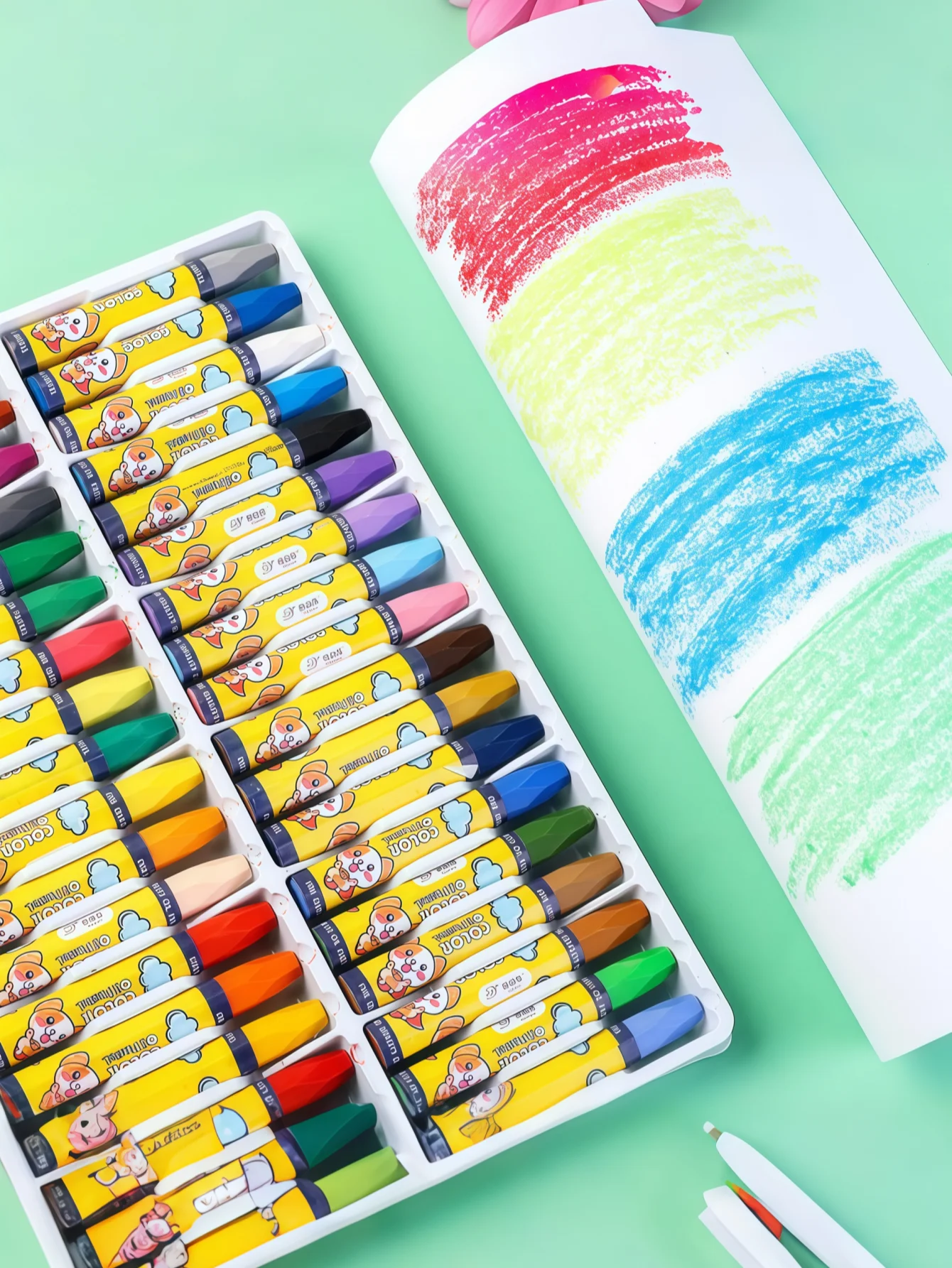 Oil Pastel Set: Washable, Suitable as Prizes for Primary School Students and Kindergarten Children, Available in 12 Colors, 24 Colors