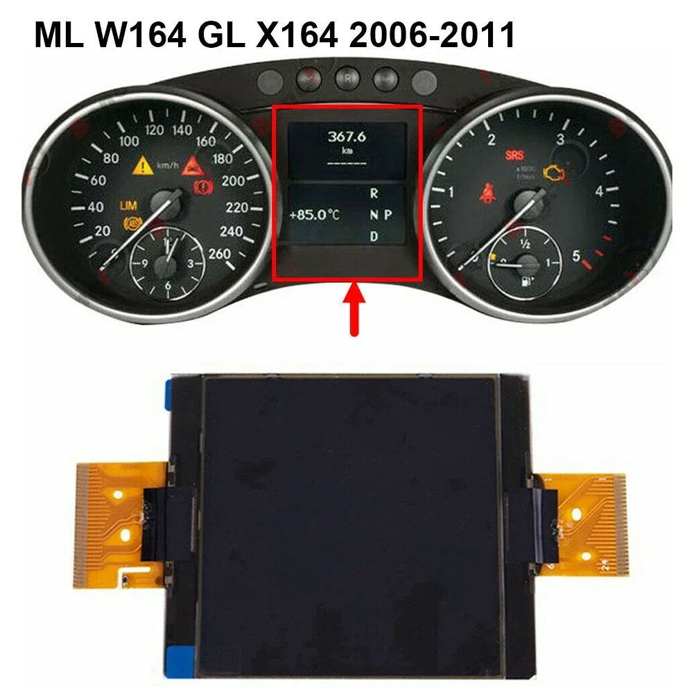 

1pc Instrument Cluster LCD Black Display 74*86mm Fits For Mercedes R-Class W251 Fits For Mercedes M-Class ML For GL-Class X164