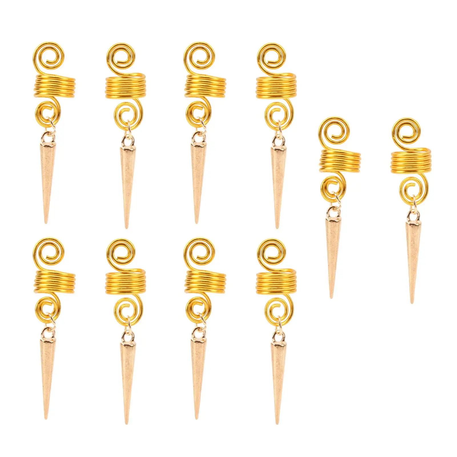 

for hair Braiding Rings Beard Beads Unique Metal Fashion Gold for hair Accessories for Men Women