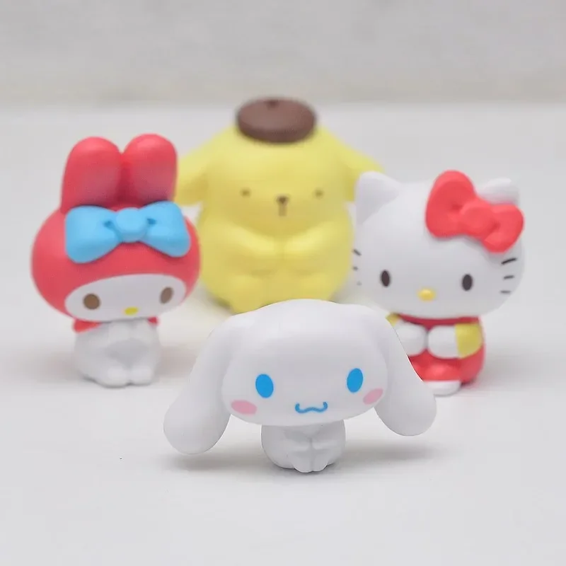 Sanrio Melody Pudding Dog KT Cute Sitting Twisted Egg Pendant Blind Box Doll Novel Zabawka dla dzieci