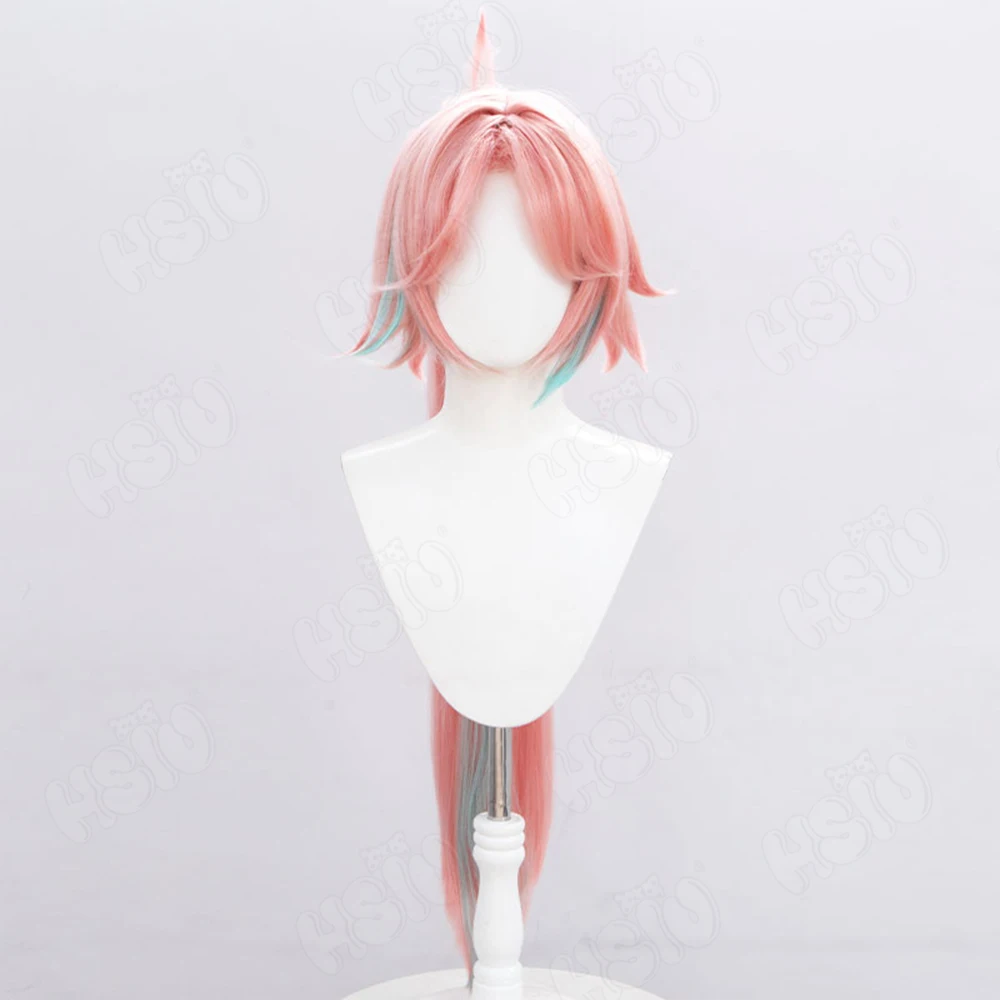 Game Honkai: Star Rail Rappa Cosplay Wig Orange Pink Mixed light blue Long Hair Game cosplay Wig anime cosplay Wig