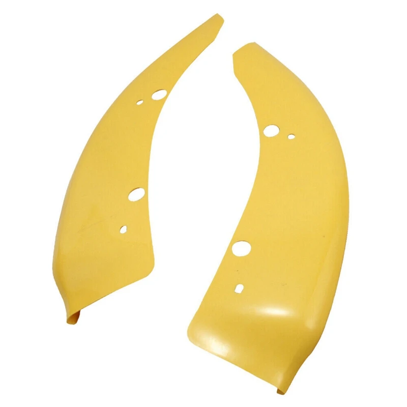 1 Pair Front Bumper Lip Splitter Spoiler Protector Yellow For Dodge Charger SRT Scat 68327084AA 68327085AA