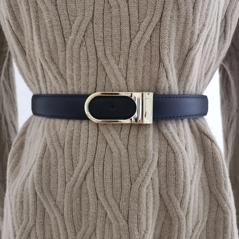 Korean Wide Leather Belt Women's Decorative Belt for Suit Shirt Dress Fashion Jeans Waistband Female