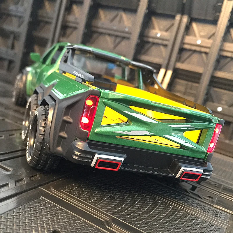 1:28 مرسيدس بنز بيك اب سبيكة نموذج سيارة الباب يمكن فتح الصوت والضوء العودة على الطرق الوعرة مركبة هدية تفاصيل غنية