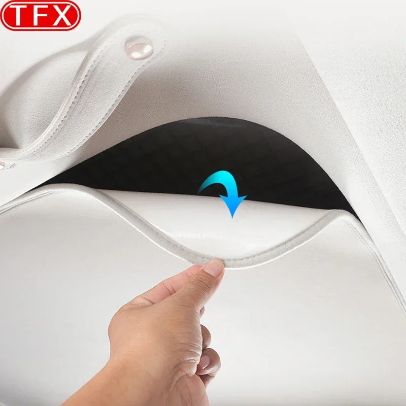 For Zeekr X 2024 2023 Car Reflective Windshield Window Sun Shade Visor Shield Cover Sunshield Sunscreen Curtain Accessories