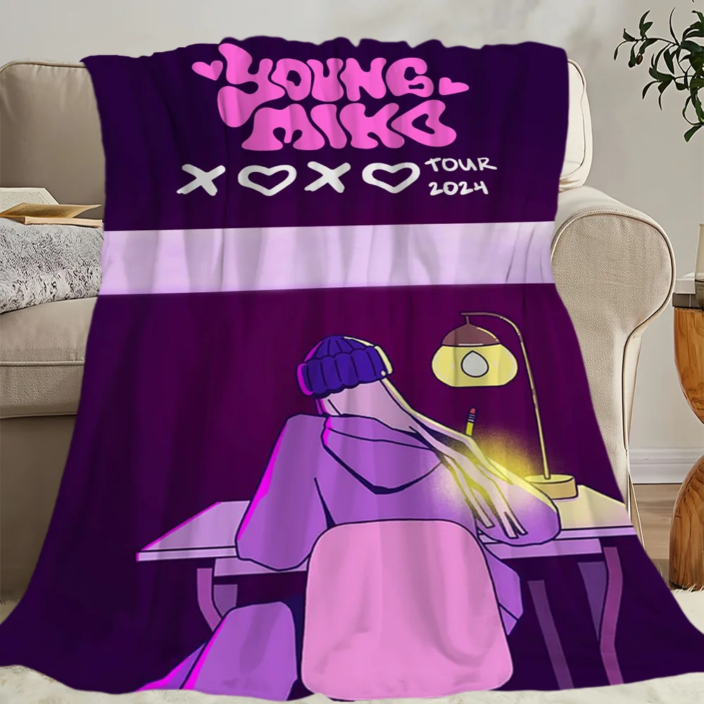 

Singer Young Miko Atts Blanket Skin friendly comfort warm soft plush blanket suitable sofa living room office bedroom