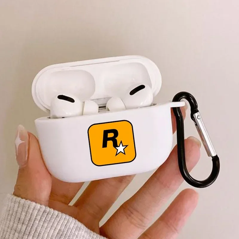 Rock Star Game Airpods Pro 2nd Generation Case Wireless Earphone Cover for Apple AirPods 2 3 Gift for Game Player