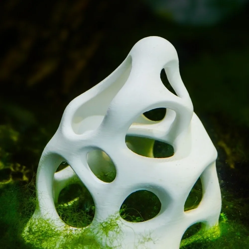3D Printed Aquarium Hideaway Cave Plastic Miniature Fish Shrimp Breeding Shelter Natural Look Fish Tank Hideout