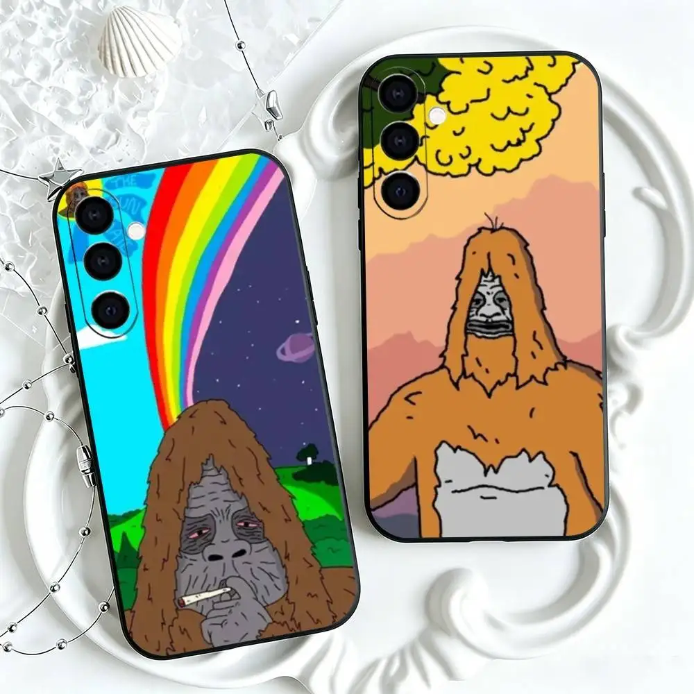 Bestselling Sassy The S-Sasquatch Phone Case Black Silicone Soft For Samsung Galaxy A73,A72,A71,A70,A53,A52,A51