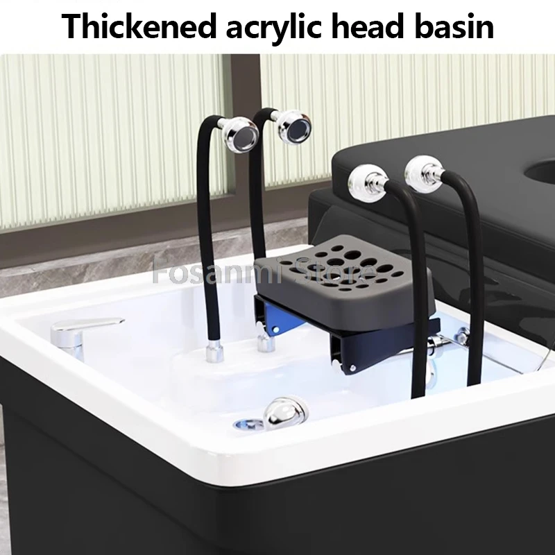 Head SPA Shampoo Bed With Digital Constant Temperature Water Circulation Display Head Body Massage Shampoo Bed For Hair Salon