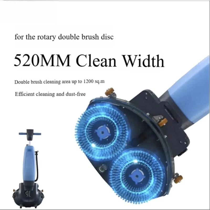 Small Micro Electric Auto Floor Scrubber Mop Cleaning Machine Plastic Tile Epoxy Floor Battery Operated