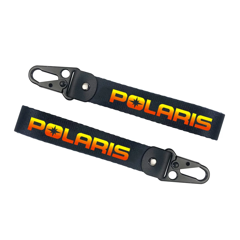 Metal Key Ring Hook Key Chain Hanging Strap Lanyards Wrist strap KeyChain For Polaris RZR Quad ATV SNOWMOBILE Motorcycle