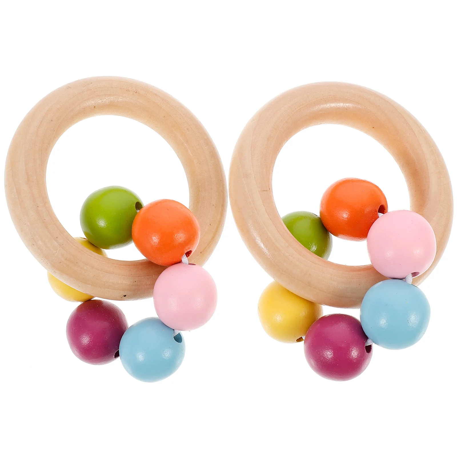 2 Stuks Baby Ring Shaker Greep Schudden Zintuiglijke Rustgevende Ontwikkeling Rammelaar Vroege Onderwijs Hand Rammelaars Baby Kalmerende
