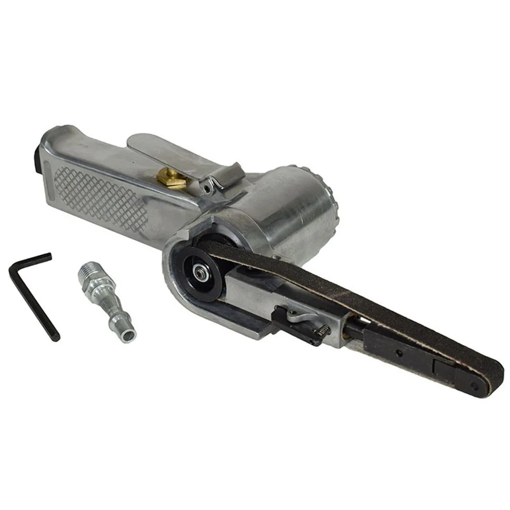 

10mm 3/8" Air Belt Sander Sanding Machine Grinding Machine Belt Grinder For Air Compressor Sanding Pneumatic Tool Set 330X10mm