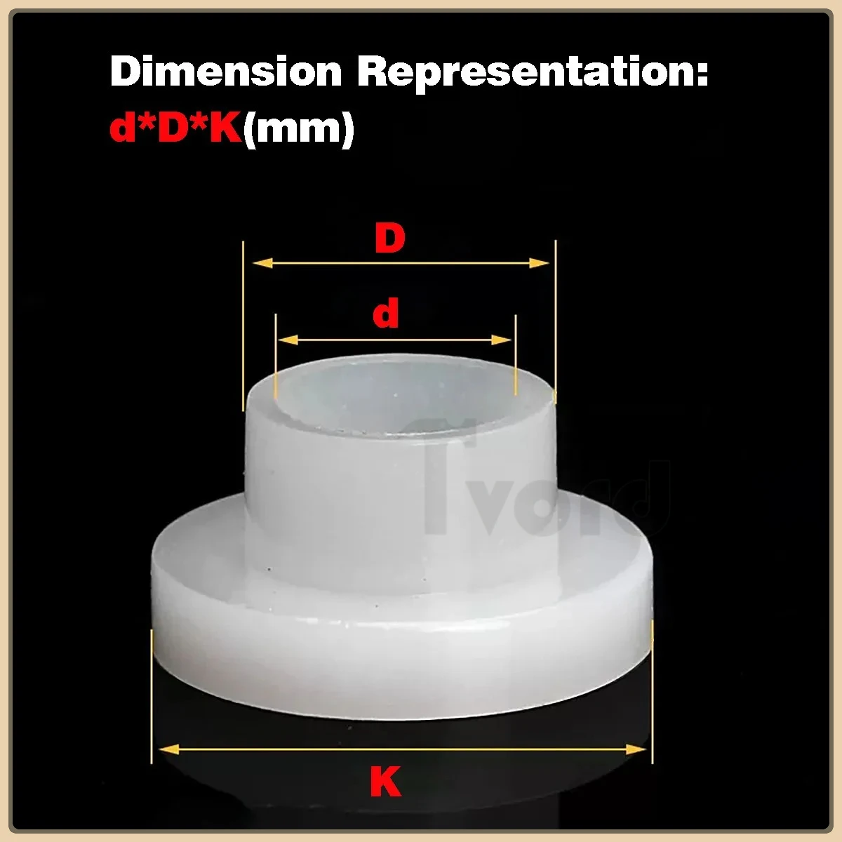 

T-Shaped Nylon Washer/Plastic Concave Convex Screw Sleeve Insulating Particle/T-Shaped Step Gasket M3M4M6M8M10M12M20