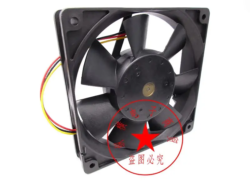 SANYO DENKI 109P1224M401 DC 24V 0.09A 120x120x25mm 3-Wire Server Cooling Fan