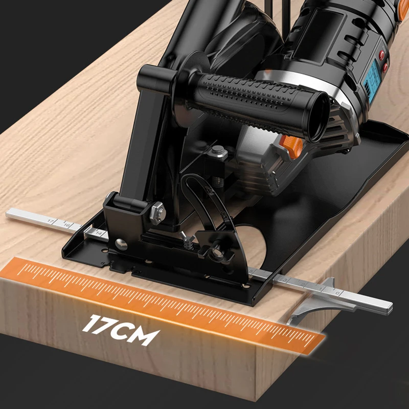 Angle Grinder Retrofit Cutting Machine Bottom Plate Conversion Bracket Adapter Set 45° Adjustable Machine Base Tool Accessories