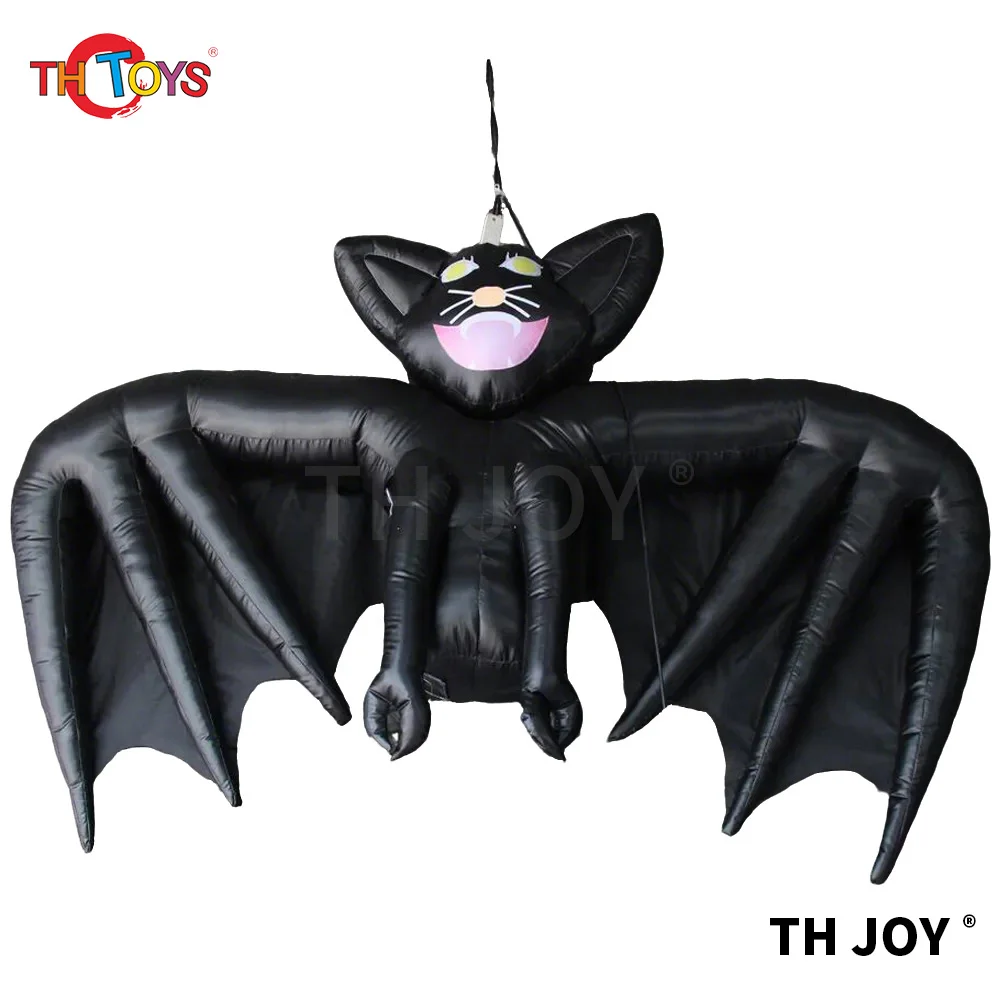 

Giant Halloween Inflatable Bat 5m Black Oxford Cloth Hanging Air Blow Up Bat for Wall And Ceiling Decoration