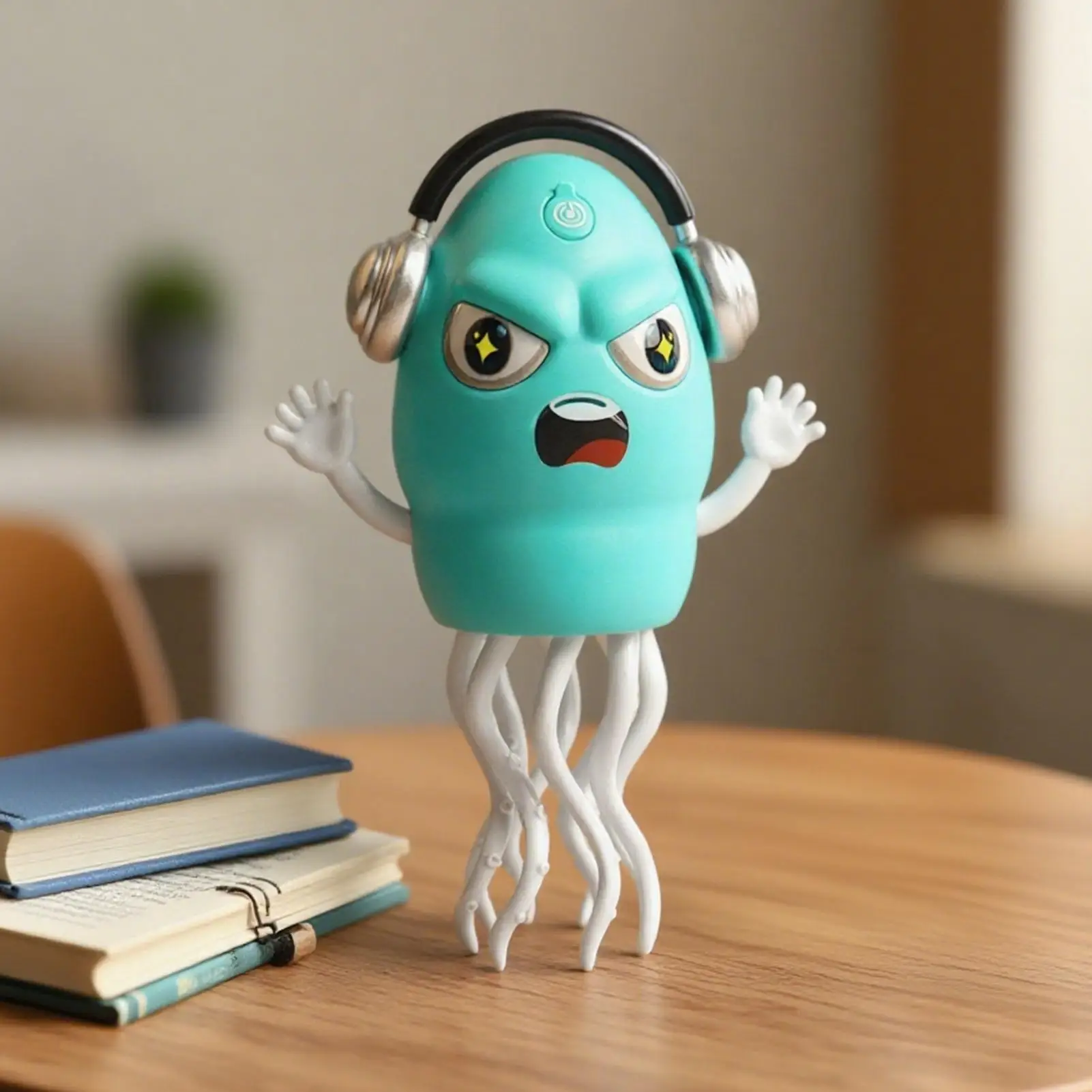 Brinquedo de polvo elétrico inteligente lula com evitar obstáculos recarregável rastejando polvo brinquedo com luz e música para crianças dançando