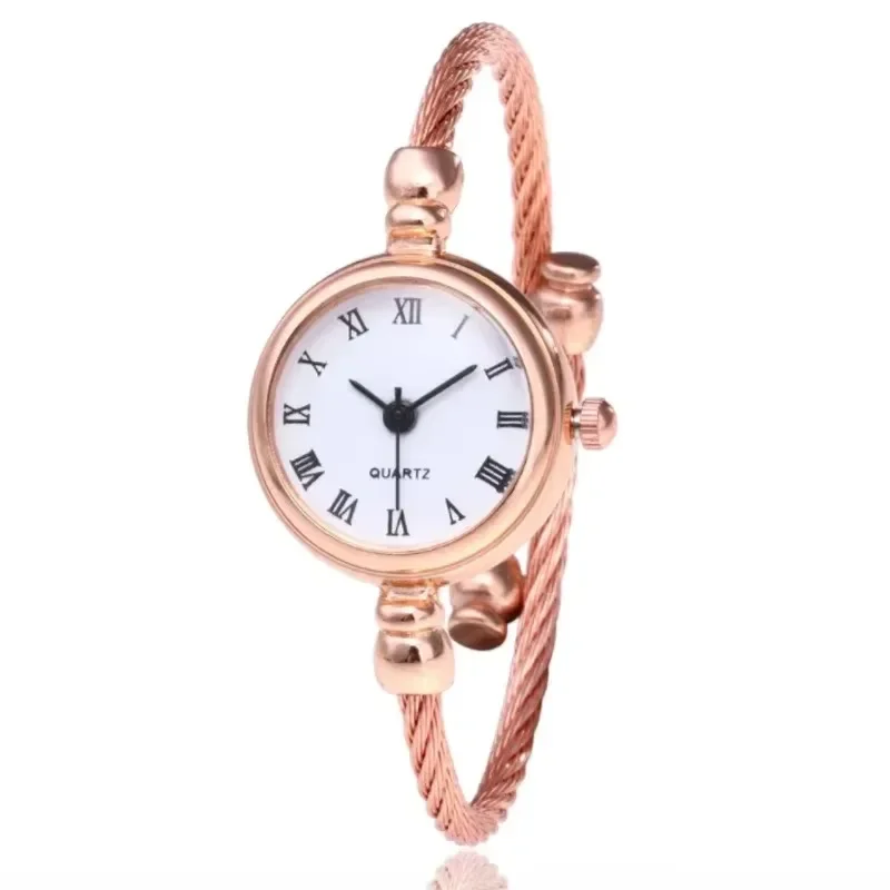 

Open Women's Watch Bracelet Small Dial Minimalist Multi-color Quartz Watch Fashion Elegant for Ladies Gift Clock Relogio Mujer