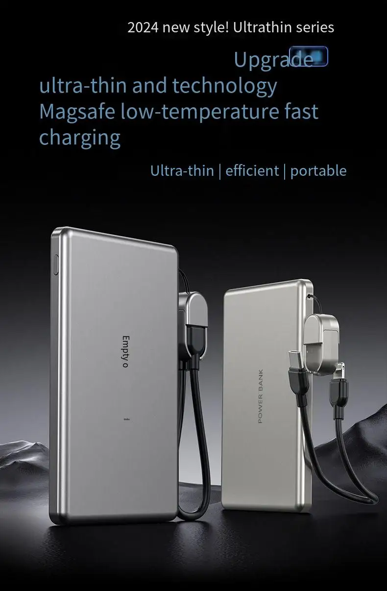 New Ultrathin Magnetic Power Bank 10000mAh Wireless Portable External Battery for MagSafe PowerBank for iPhone 16 Samsung ﻿